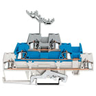 Wago Contact - Borne à 3 étages Blanc / Bleu / Gris