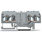 Wago Contact - Borne à double passage, avec DOUBLE SUPPORT DE REPÉRAGE AU MILIEU