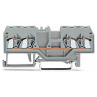 Wago Contact - Borne de passage 4C / 2,5 mm² / CFMC / Gris