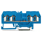 Wago Contact - Borne de passage 4C / 2,5 mm² / CFMC / Bleu