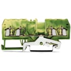 Wago Contact - Borne de protection 4C / 2,5 mm² / CFMC / Vert-Jaune