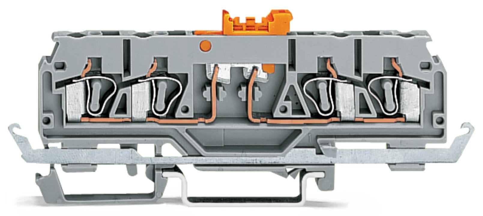 Wago Contact - Borne sectionnable et de mesure pour avec rail de contact pour continuité avec o