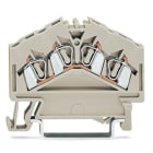 Wago Contact - Borne de passage 4C / 2,5 mm² / CFMC / Gris clair
