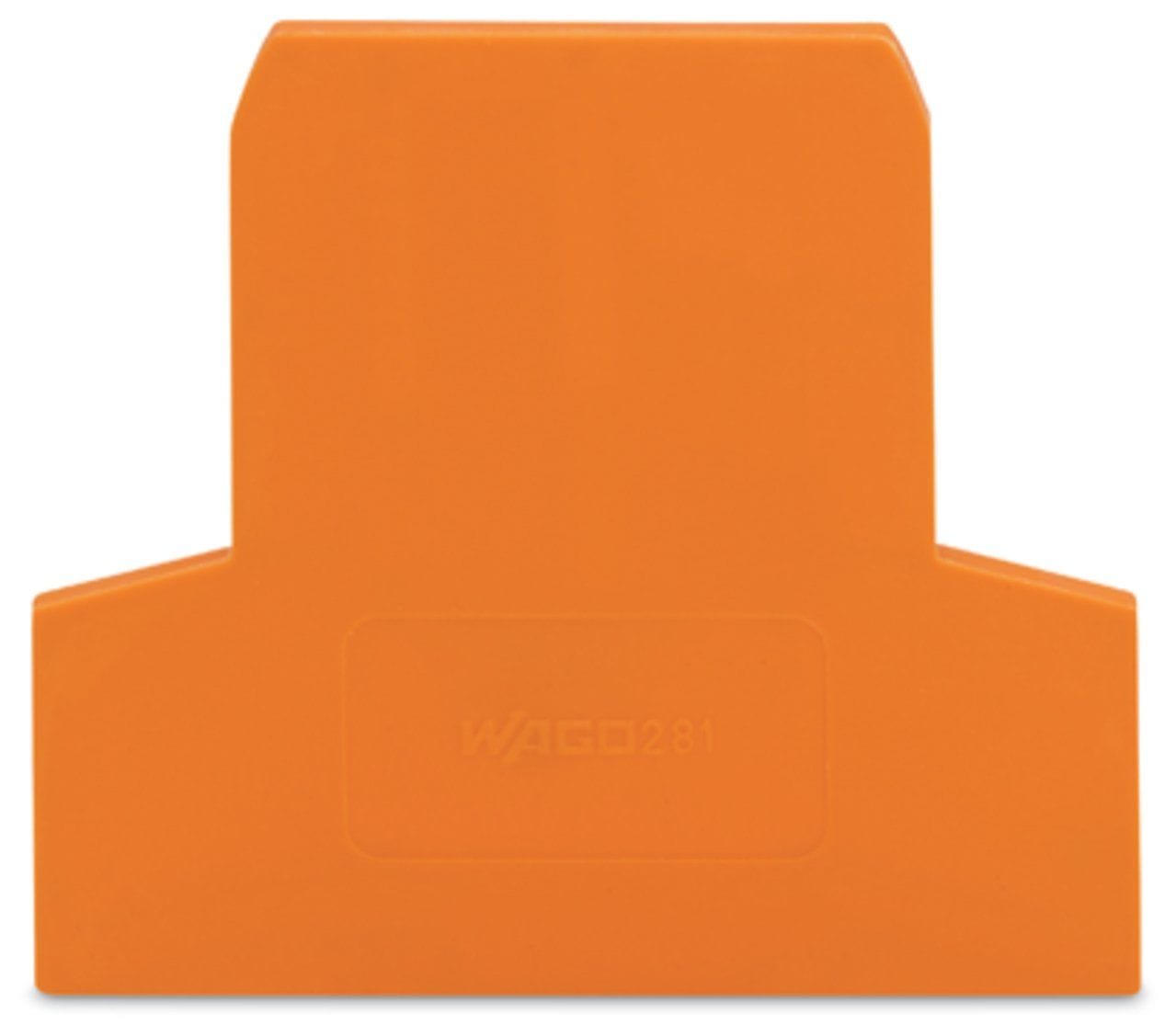 Wago Contact - Plaque intermédiaire et d'extrémité / Orange