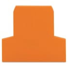 Wago Contact - Plaque intermédiaire et d'extrémité / Orange