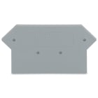 Wago Contact - Plaque intermédiaire et d'extrémité / Gris