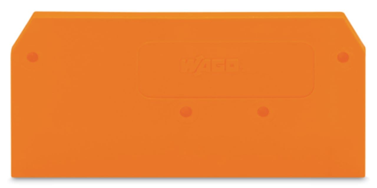 Wago Contact - Plaque intermédiaire et d'extrémité / Orange 4mm²