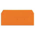 Wago Contact - Plaque intermédiaire et d'extrémité / Orange 4mm²