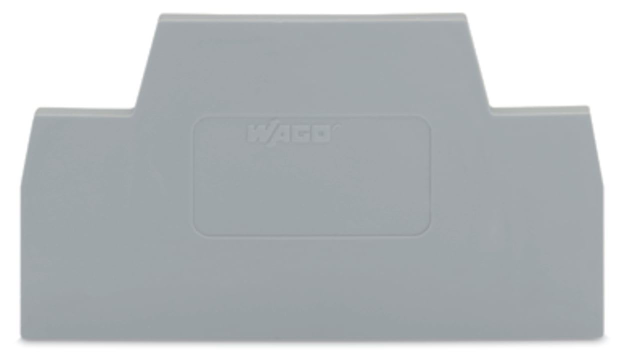 Wago Contact - Plaque intermédiaire er d'extrémité / Gris