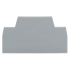Wago Contact - Plaque intermédiaire er d'extrémité / Gris