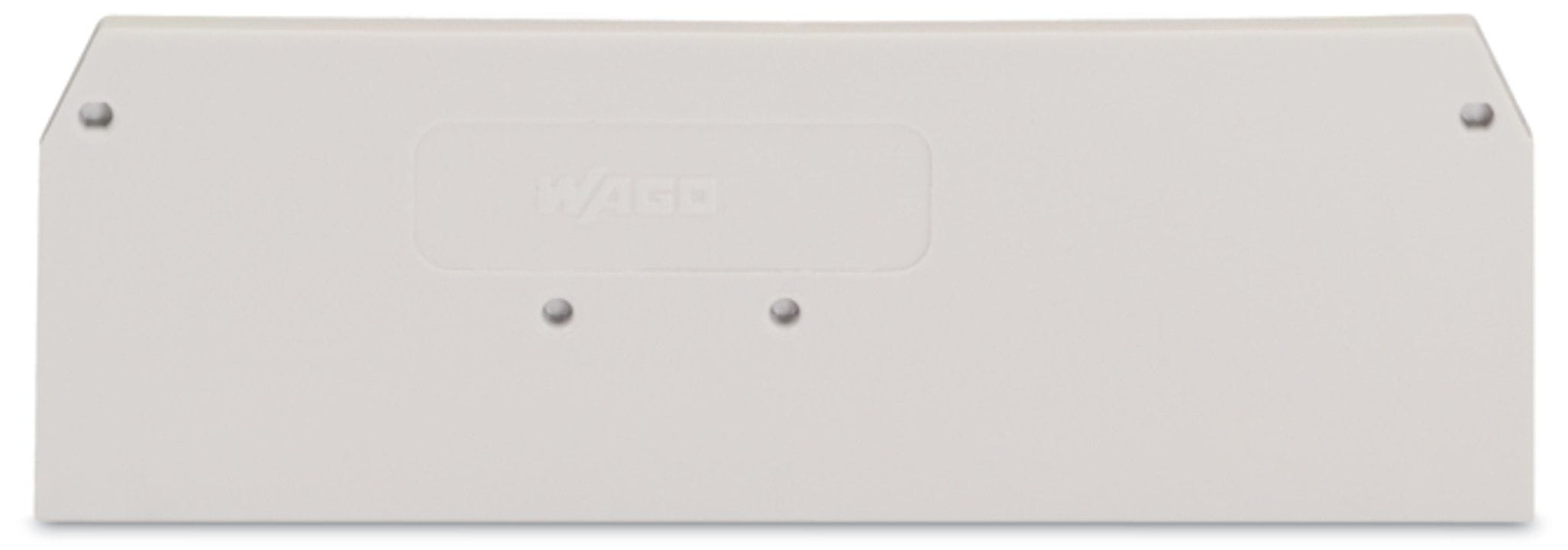 Wago Contact - Plaque intermédiaire et d'extrémité / Gris clair