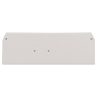 Wago Contact - Plaque intermédiaire et d'extrémité / Gris clair