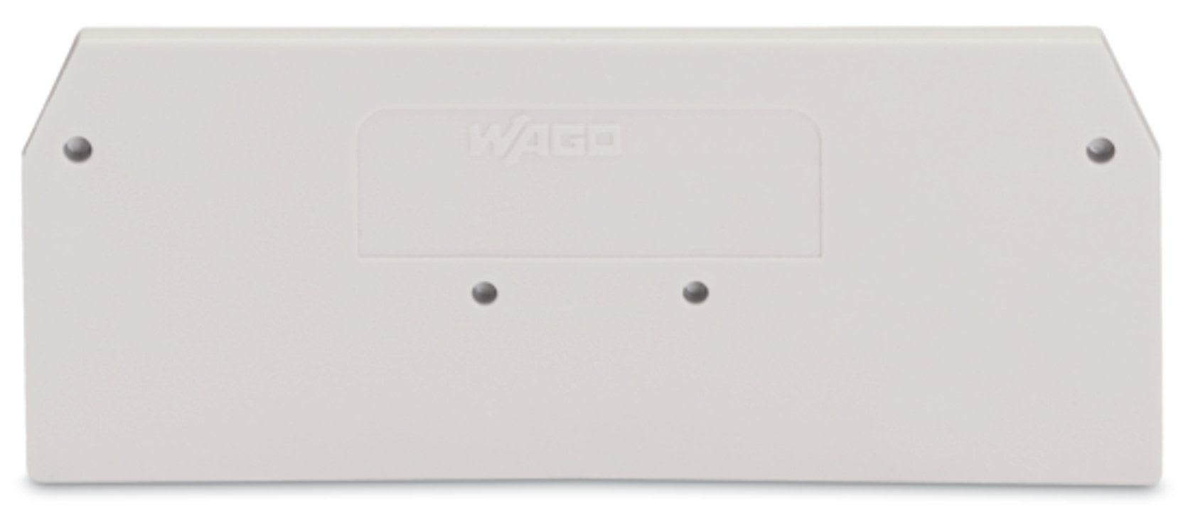 Wago Contact - Plaque intermédiaire et d'extrémité / Gris clair