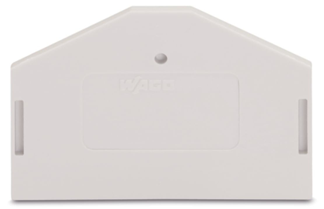 Wago Contact - Plaque intermédiaire et d'extrémité / Gris clair