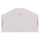 Wago Contact - Plaque intermédiaire et d'extrémité / Gris clair