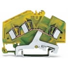 Wago Contact - Borne de protection 3C / 4 mm² / Vert-Jaune / EEx e
