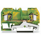 Wago Contact - Borne de protection 2C / 4 mm² / Vert-Jaune / EEx e