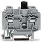 Wago Contact - Borne à fusibles 6 mm² (Cartouche 5 x 25 mm) / Gris