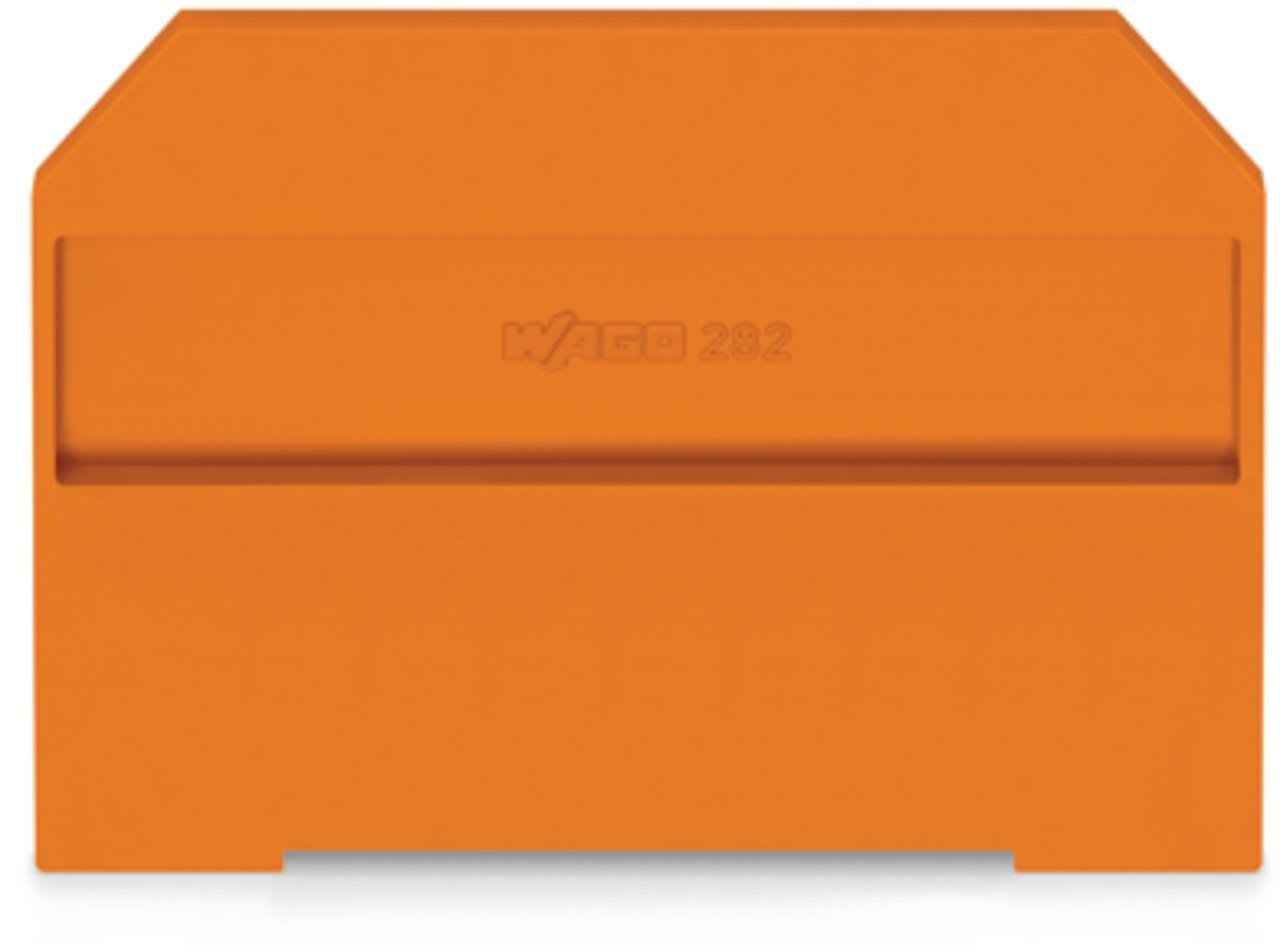 Wago Contact - Plaque intermédiaire et d'extrémité / Orange
