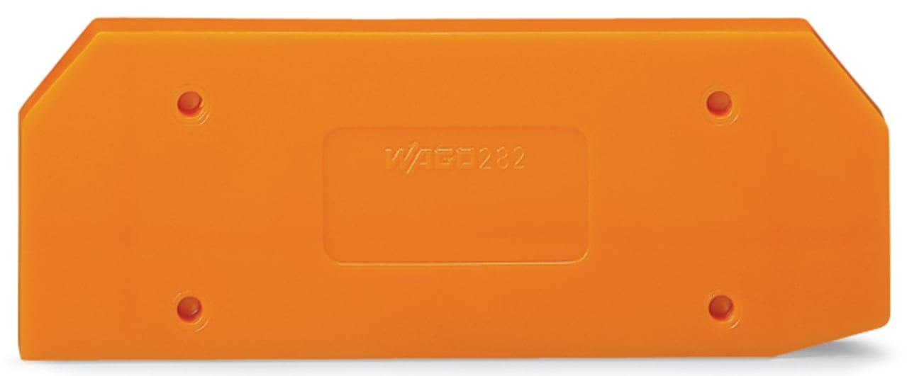 Wago Contact - Plaque intermédiaire et d'extrémité / Orange