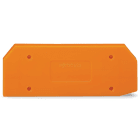 Wago Contact - Plaque intermédiaire et d'extrémité / Orange
