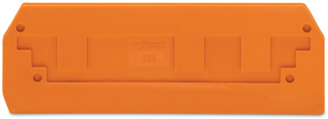 Wago Contact - Plaque intermédiaire et d'extrémité / Orange