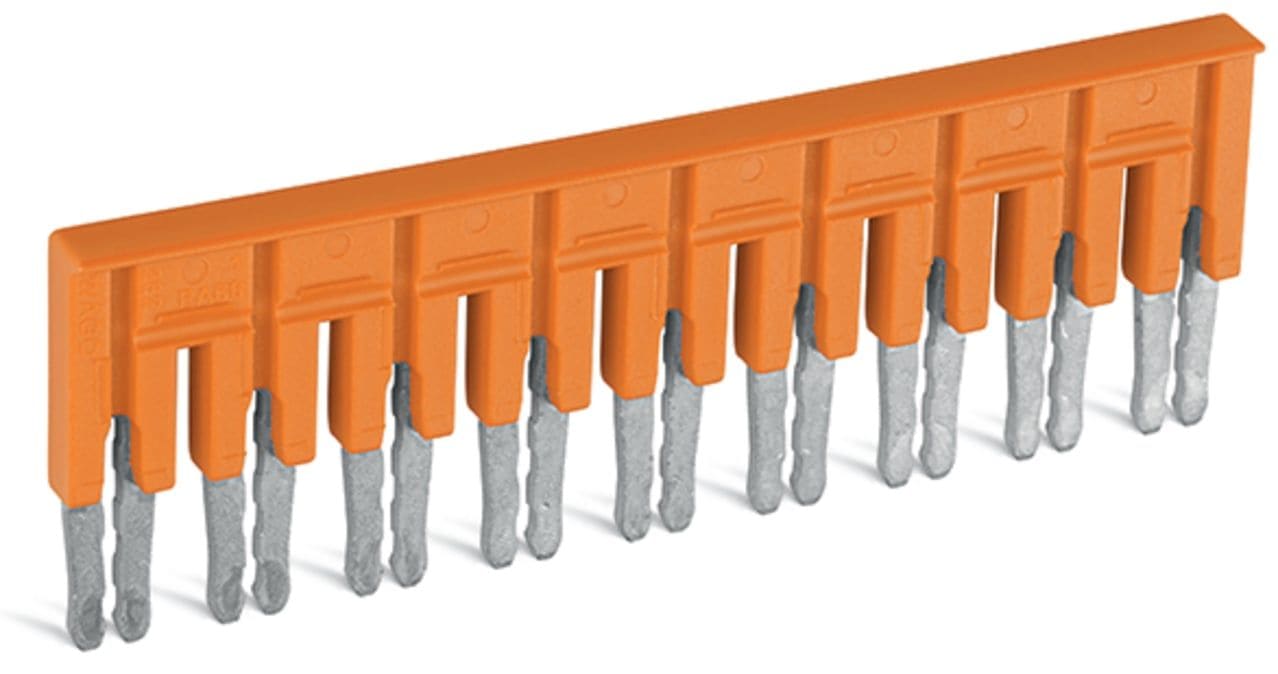 Wago Contact - Brucker isoliert orange 9-fach