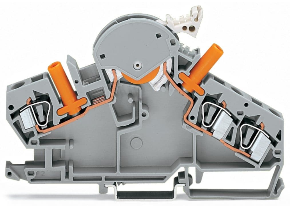 Wago Contact - Borne de test sectionnable 3C / 6 mm² / Gris