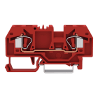 Wago Contact - Borne de passage pour 2 conducteurs 6mm², rouge