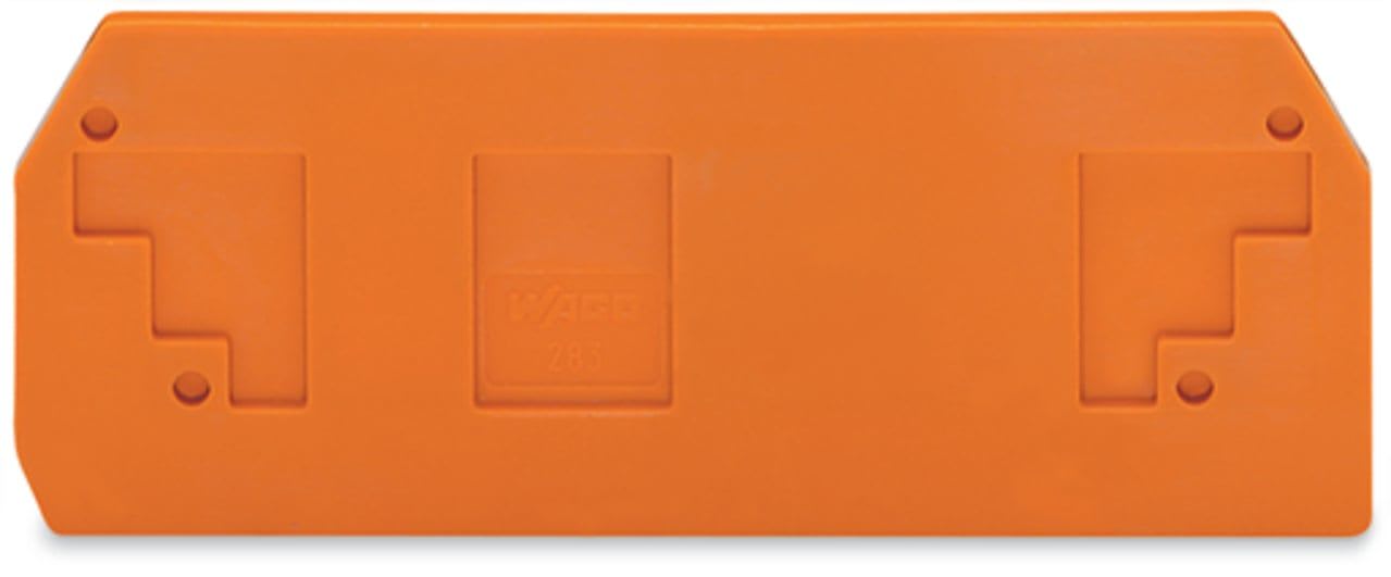 Wago Contact - Plaque intermédiaire et d'extrémité / Orange