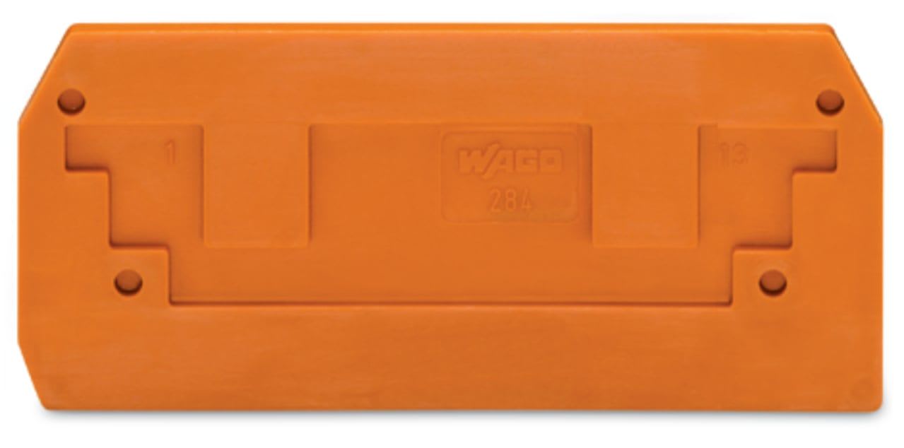 Wago Contact - Plaque intermédiaire et d'extrémité / Orange