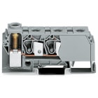 Wago Contact - Borne distribution (3 connexion 10mm² à ressort, 1 connexion 35mm² à vis) / Gris