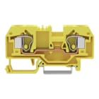 Wago Contact - Borne de passage pour 2 conducteurs 10mm², jaune