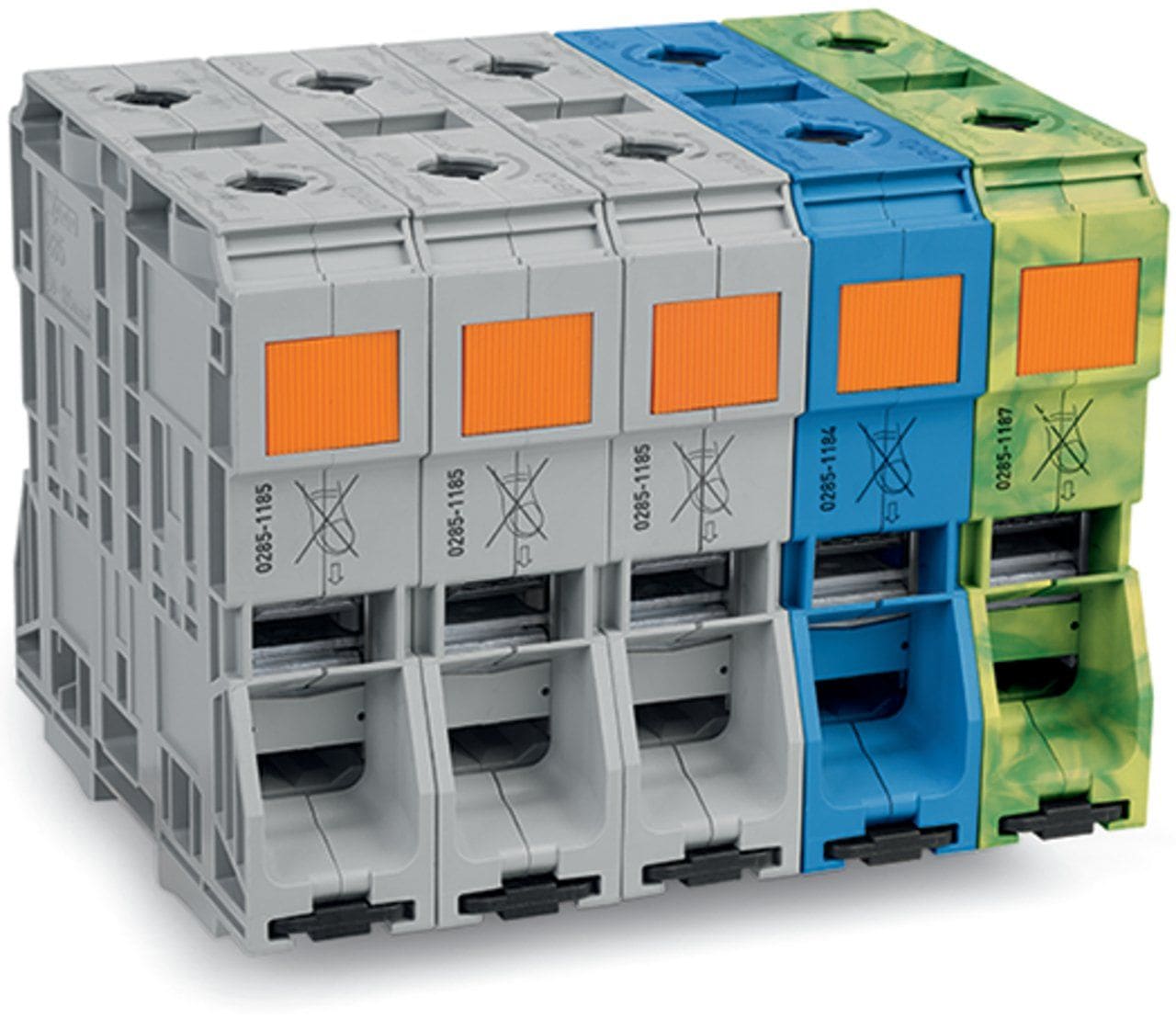 Wago Contact - Kit pour courant triphasé avec bornes de puissance 185 mm² uniquement sur rail 3