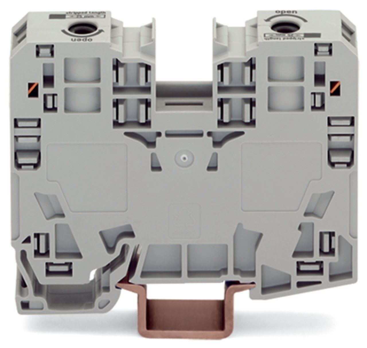 Wago Contact - Borne de passage 2C / 35 mm² / Gris