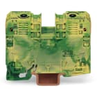 Wago Contact - Borne de protection pour 2 conducteu 35mm², vert-jaune