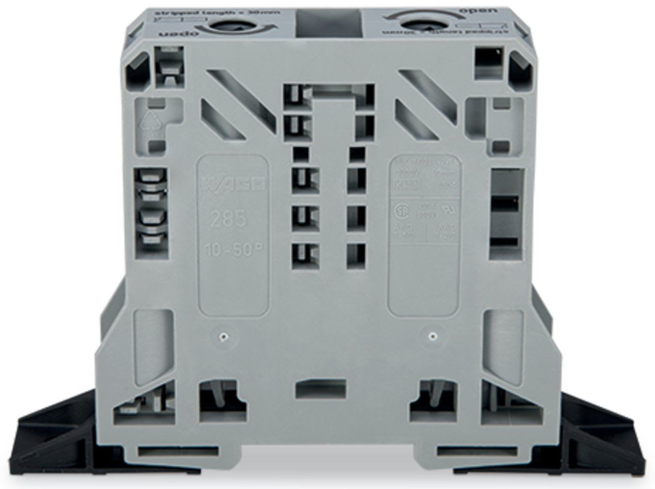 Wago Contact - Borne de passage pour 2 conducteurs 50mm², gris