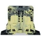 Wago Contact - Borne de passage pour 2 conducteurs 50mm², gris foncé-jaune