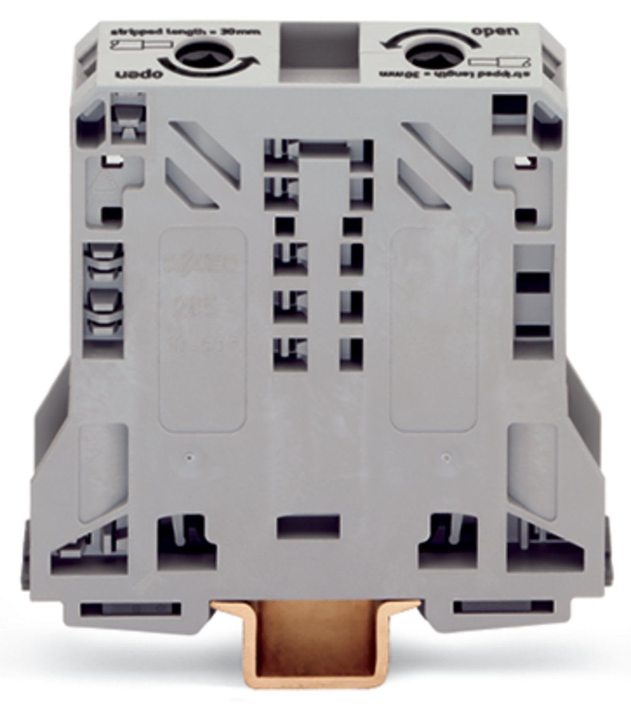 Wago Contact - Borne de passage 2C / 50 mm² / Gris