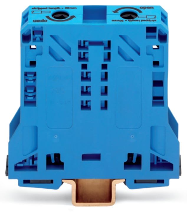 Wago Contact - Borne de passage 2C / 50 mm² / Bleu