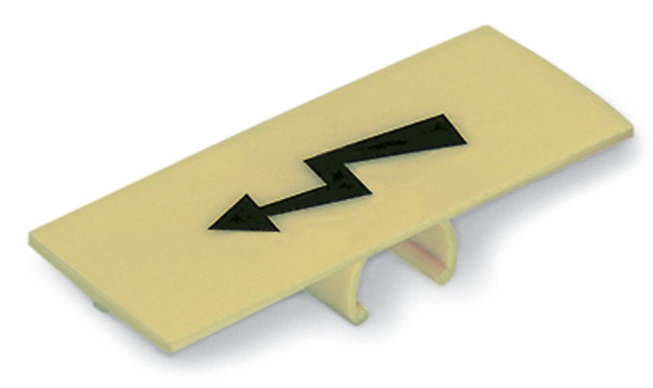 Wago Contact - Couvercle protectrice de signalisation de danger (Symbole haute tension)