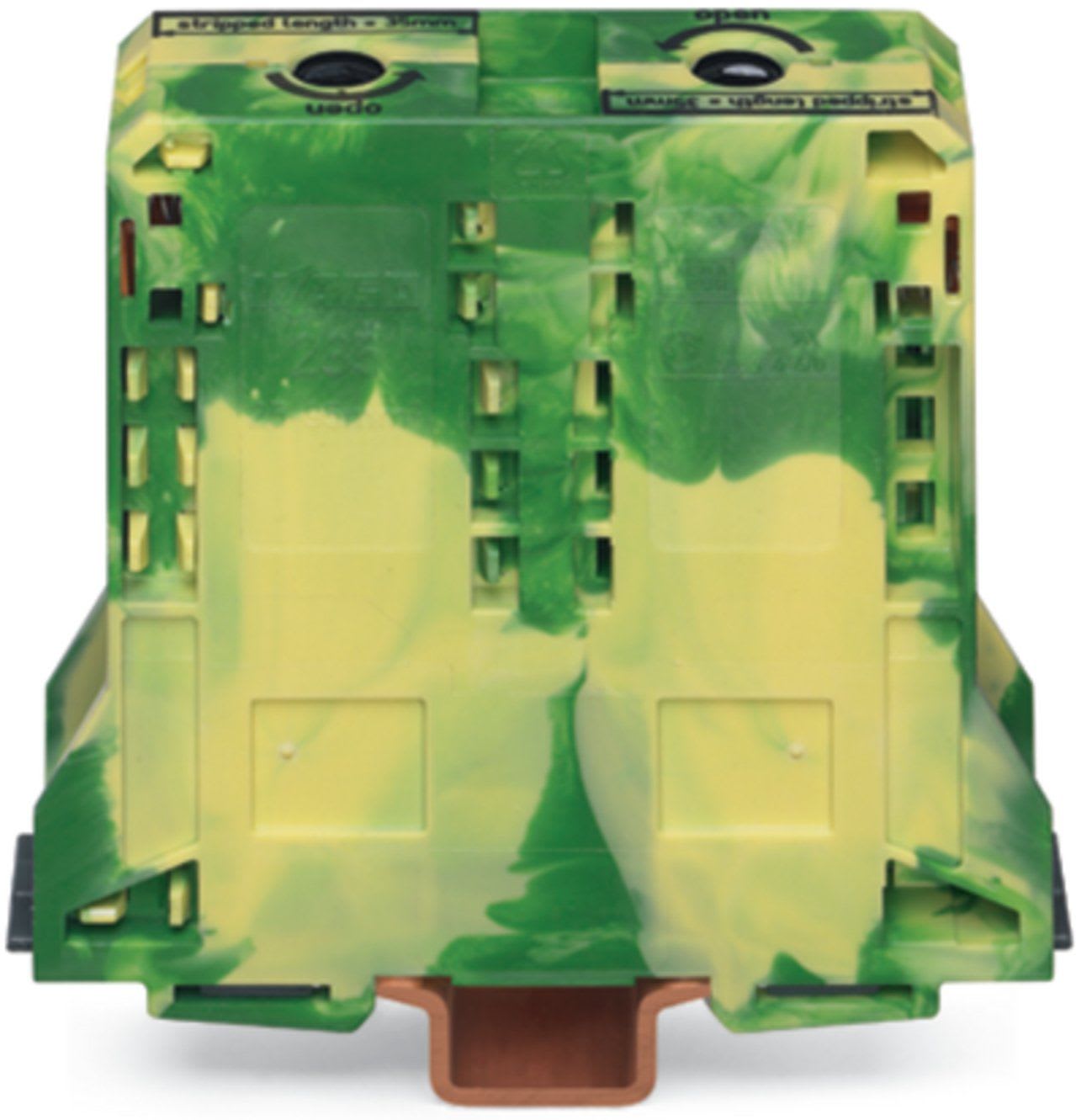 Wago Contact - Borne de passage 2C / 95 mm² / Vert-Jaune