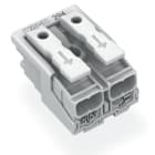 Wago Contact - Borne lum.2 pol.blanc h 17mm