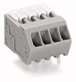 Wago Contact - Borne pour circuits imprimés Curseur d'actionnement 0.5mm² pas 2,5mm 17 pôles, o
