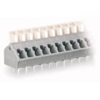 Wago Contact - Borne pour circuits imprimés Bouton-poussoir 2,5mm² pas 5/5.08mm 24 pôles, gris