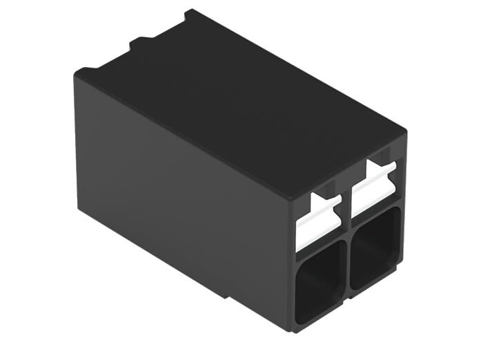 Wago Contact - Borne pour circuits imprimés CMS Bouton-poussoir 1,5mm² pas3.5mm 2 pôles, noir