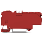 Wago Contact - Borne de distribution avec bouton-poussoir 1x6 mm² 6x1,5 mm² rouge
