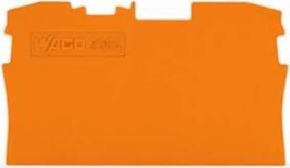 Wago Contact - TOPJOB'S Plaque d'extrémité et intermédiaire 2C / Orange