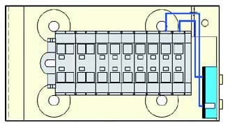 Wago Contact - BOITIER B1-V1 7 PAIRES IND.01