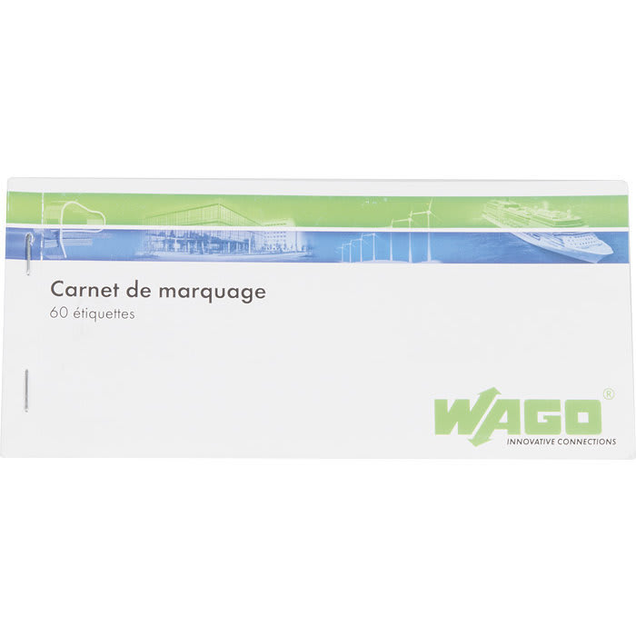 Wago Contact - Carnet de 60 reperes taille 1